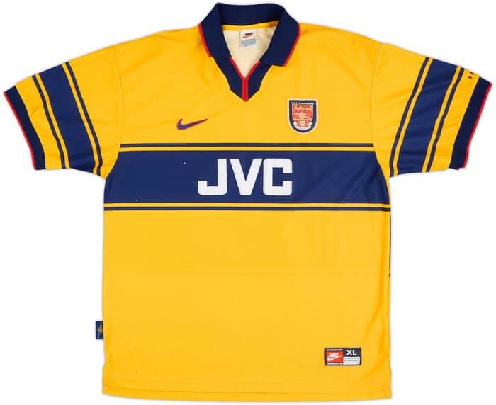 1997-99 Arsenal Away Shirt Bergkamp #10 - 5/10 - (XL)