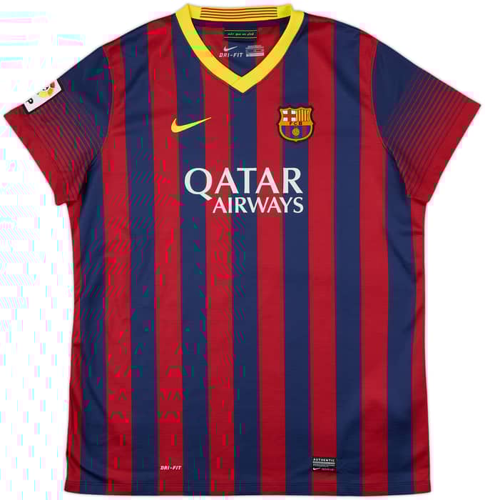 2013-14 Barcelona Home Shirt - 8/10 - (Women's XL)
