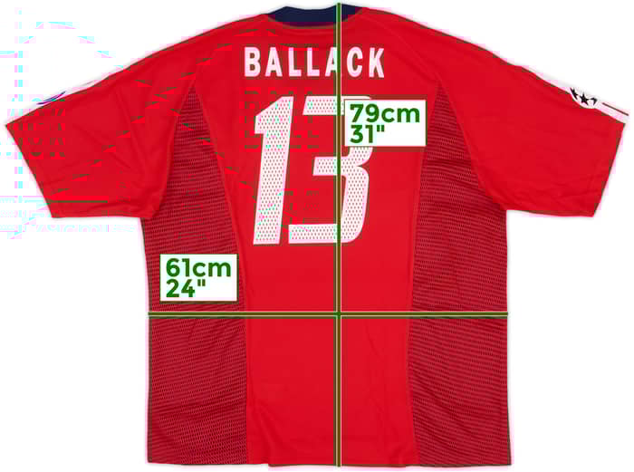 2002-03 Bayern Munich CL Shirt Ballack #13 (XL)