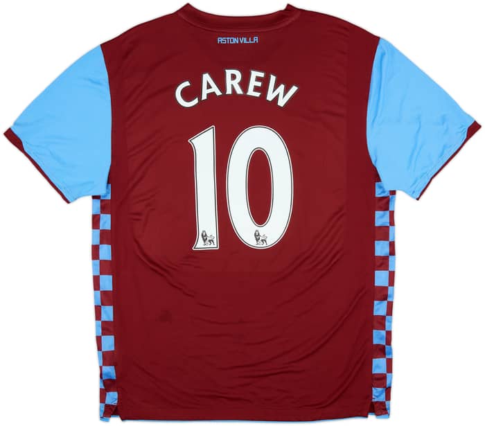 Camiseta de local del Aston Villa 2010-11 Carew #10 - 6/10 - (XL)
