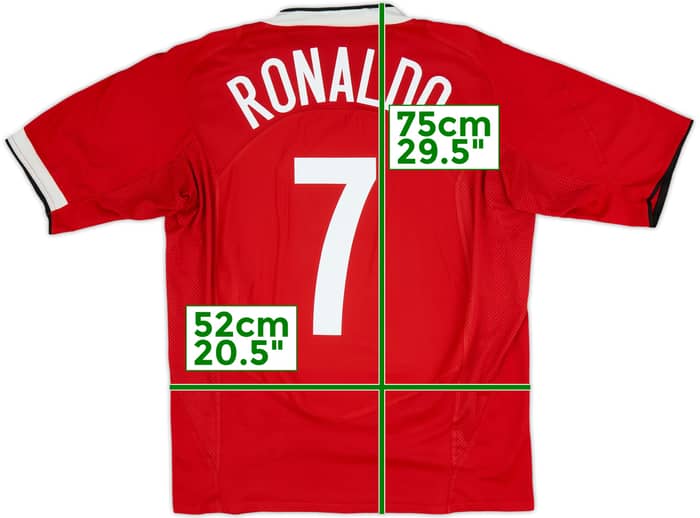 2004-06 Manchester United Home Shirt Ronaldo #7 - 6/10 - (L)