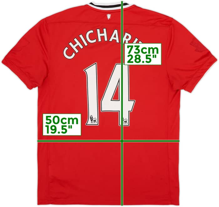 2011-12 Manchester United Home Shirt Chicharito #14 - 5/10 - (L)