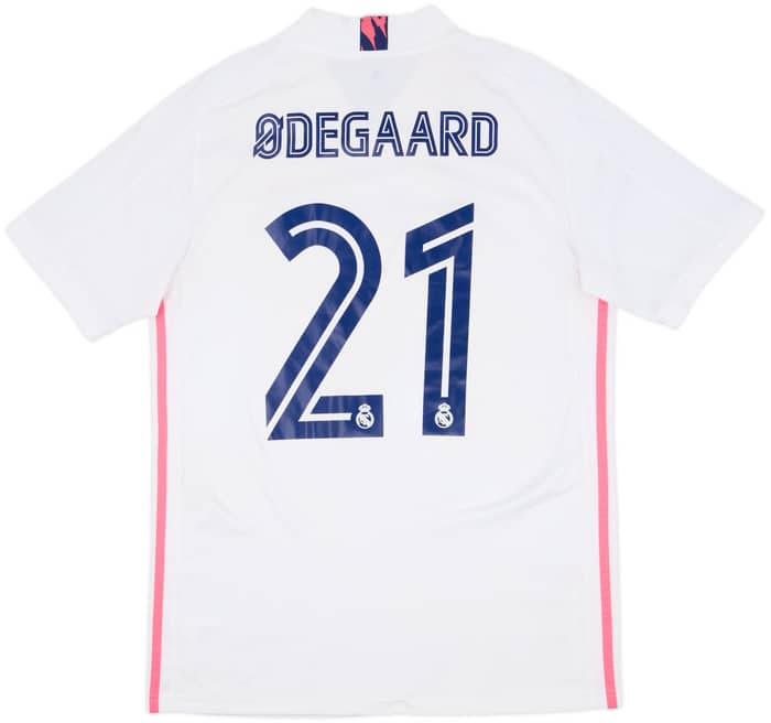 2020-21 Real Madrid Home Shirt Odegaard #21 - 7/10 - (M)