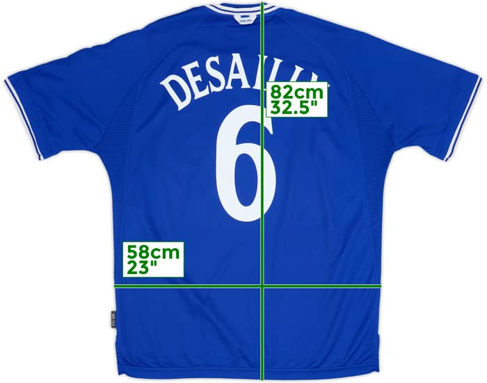 1999-01 Chelsea Home Shirt Desailly #6 - 8/10 - (XL)