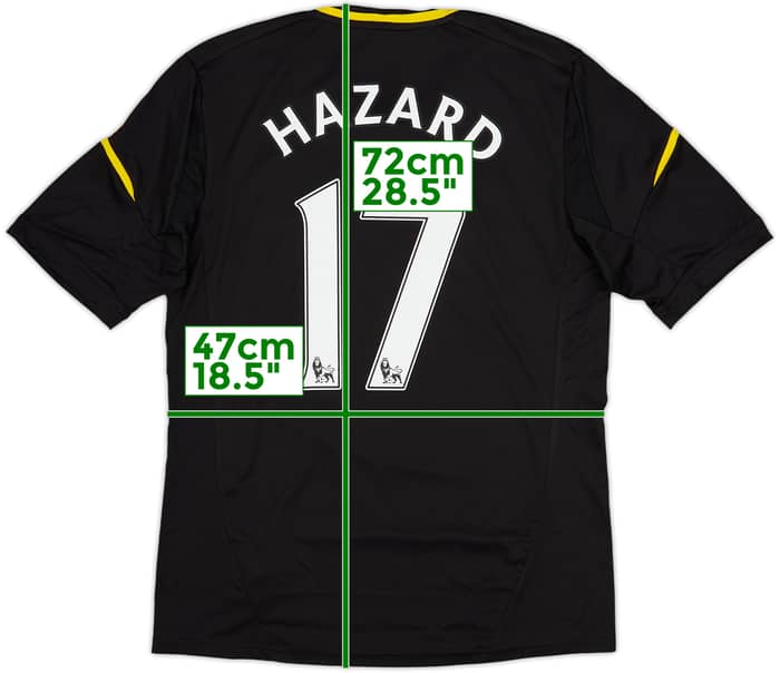 Camiseta de la tercera equipación del Chelsea 2012-13 Hazard #17 - 8/10 - (M)