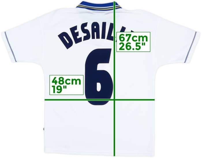 1998-00 Chelsea Away Shirt Desailly #6 - 8/10 - (Y)