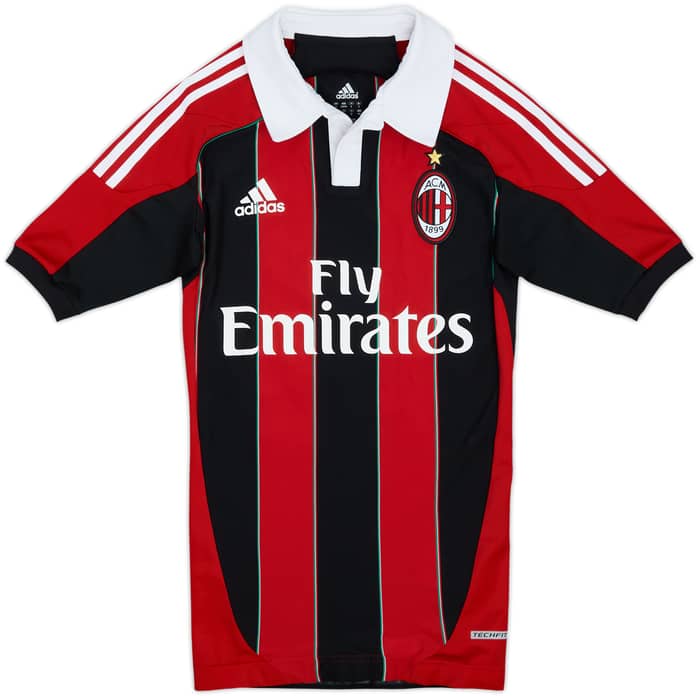2012-13 AC Milan TechFit Player Issue Home Shirt Prince #10 - 8/10 - (S)