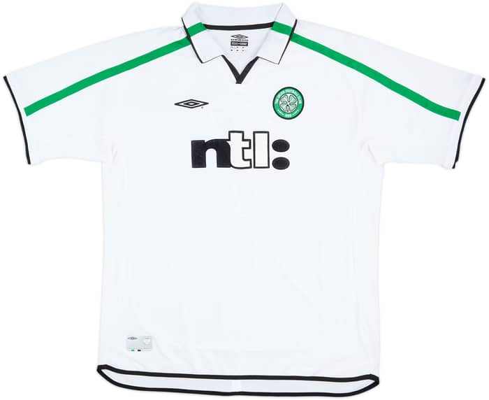 2001-02 Celtic Away Shirt Larsson #7 - 9/10 - (XXL)