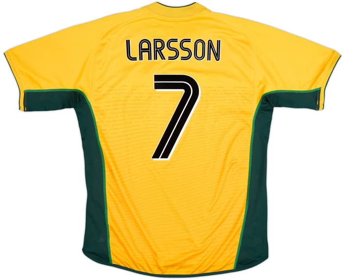 2002-03 Celtic Away Shirt Larsson #7 - 8/10 - (XL)