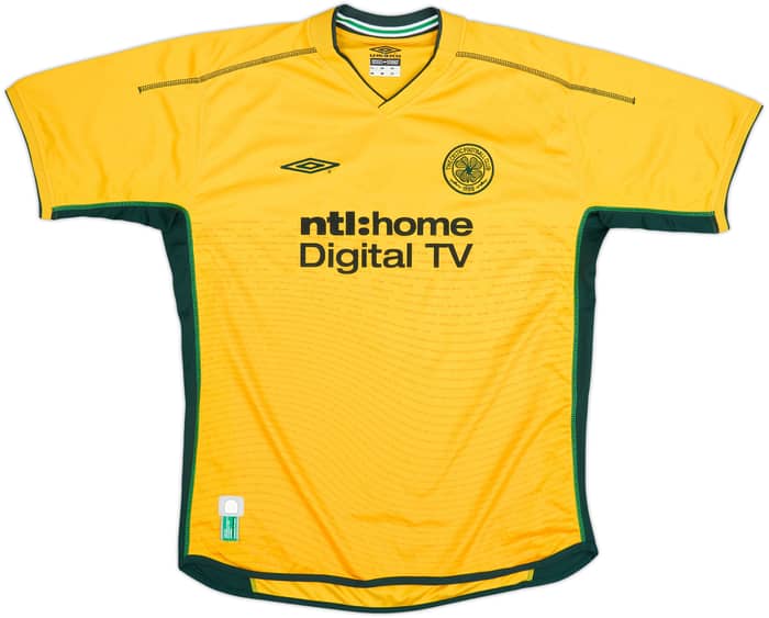 2002-03 Celtic Away Shirt Larsson #7 - 8/10 - (XL)