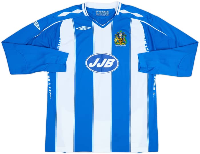 2007-08 Wigan Home L/S Shirt Valencia #16 - 8/10 - (XL)