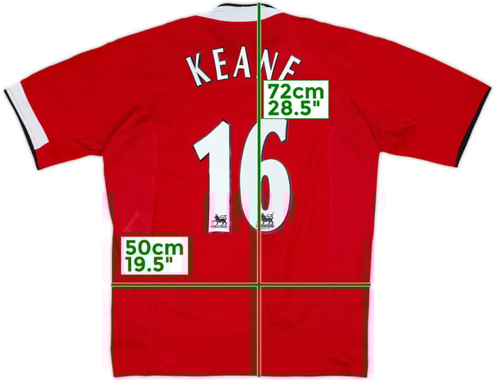 2004-06 Manchester United Home Shirt Keane #16 - 6/10 - (M)