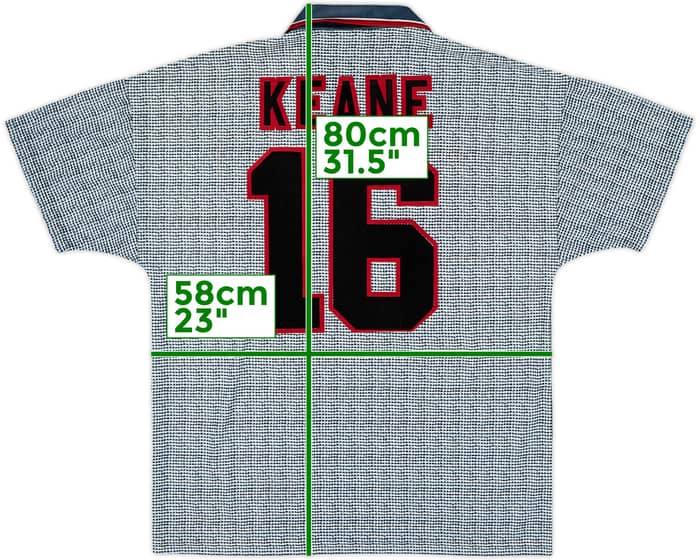 1995-96 Manchester United Away Shirt Keane #16 - 9/10 - (L)