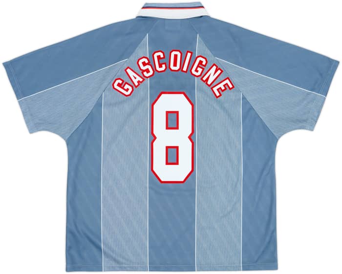 1996-97 England Away Shirt Gascoigne #8 - 8/10 - (XXL)