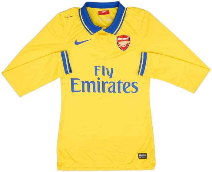 2013-14 Arsenal Player Issue Away L/S Shirt #15 - 5/10 - (S)