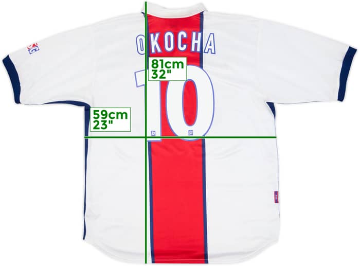 1998-99 Paris Saint-Germain Away Shirt Okocha #10 - 6/10 - (XL)