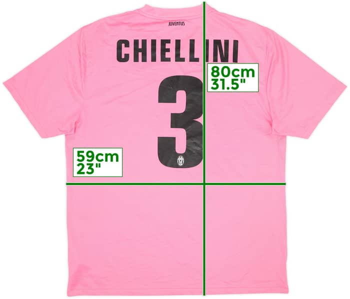 2011-13 Juventus Away Shirt Chiellini #3 - 7/10 - (XL)