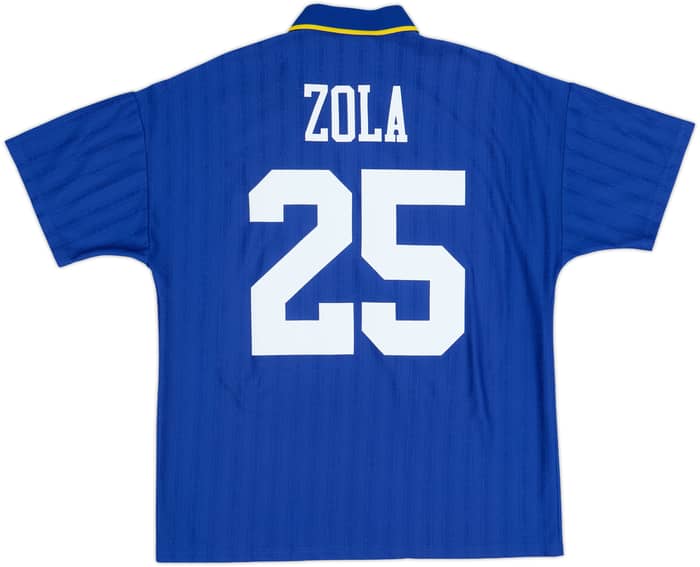 1995-97 Chelsea Home Shirt Zola #25 - 6/10 - (L)