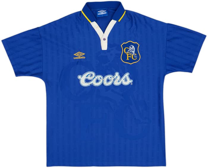 1995-97 Chelsea Home Shirt Zola #25 - 6/10 - (L)