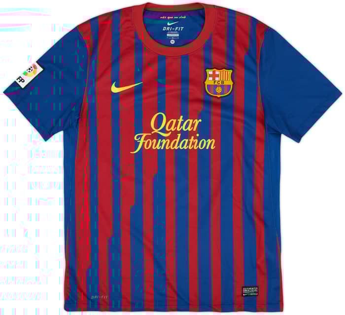 2011-12 Barcelona Home Shirt David Villa #7 - 6/10 - (M)