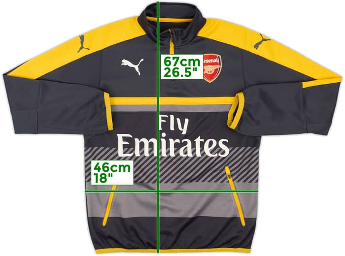 2016-17 Arsenal Puma 1/4 Zip Drill Top - 5/10 - (S)