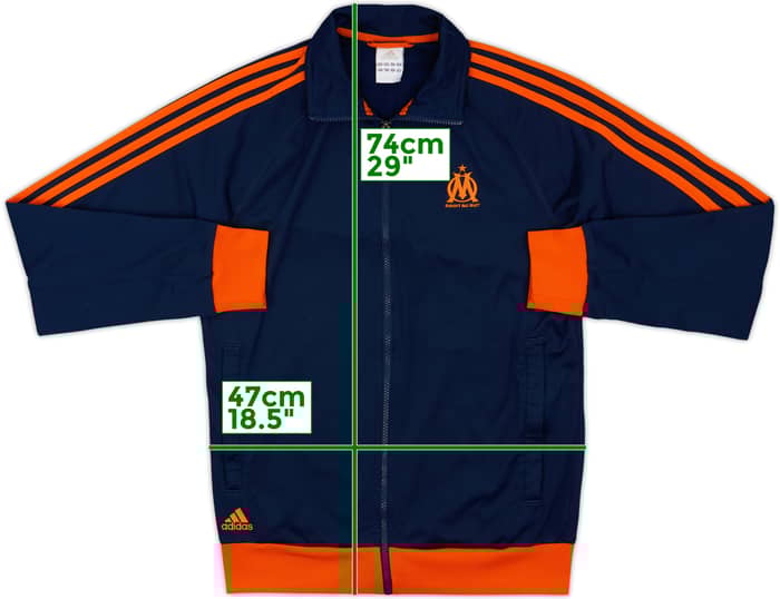 2012-13 Olympique Marseille adidas Track Jacket - 8/10 - (S)