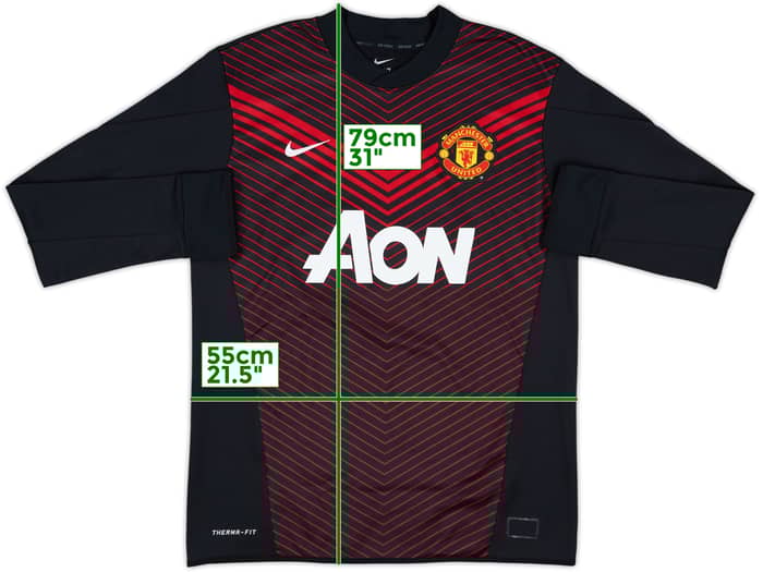2014-15 Manchester United Nike Sweat Top - 8/10 - (L)