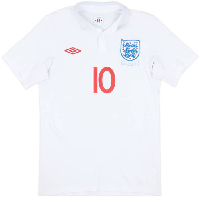2009-10 England 'South Africa' Home Shirt Rooney #10 - 7/10 - (S)