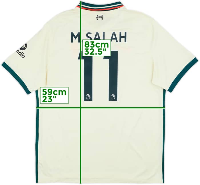 2021-22 Liverpool Away Shirt M.Salah #11 - 7/10 - (XL)