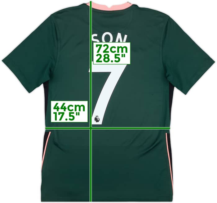 2020-21 Tottenham Away Shirt Son #7 - 6/10 - (S)