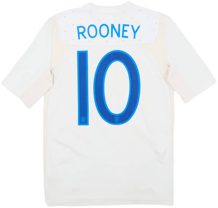 2010-11 England Home Shirt Rooney #10 - 8/10 - (M.Boys)