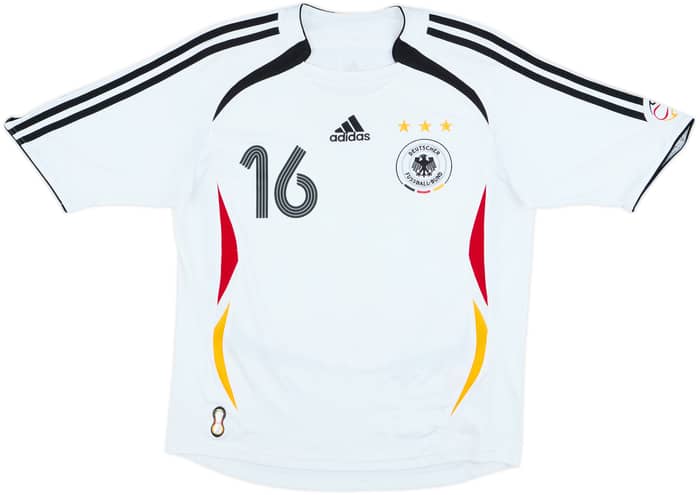 2005-07 Germany Home Shirt Lahm #16 - 7/10 - (L.Boys)