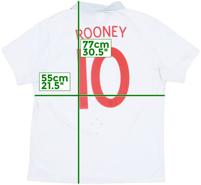 2009-10 England Home Shirt Rooney #10 - 5/10 - (L)