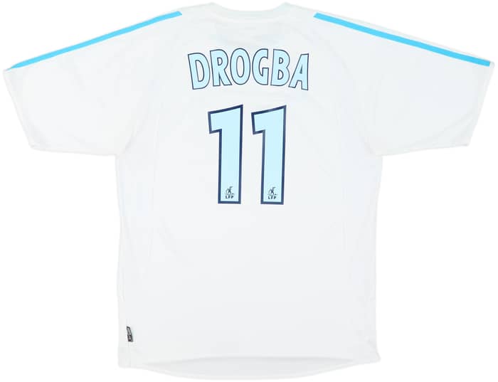2003-04 Olympique Marseille Home Shirt Drogba #11 - 6/10 - (M)