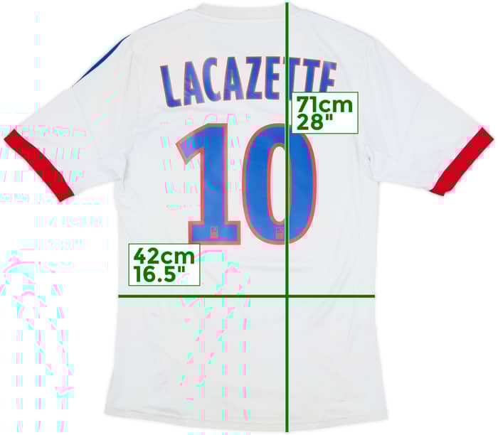 2012-13 Lyon Home Shirt Lacazette #10 - 6/10 - (S)