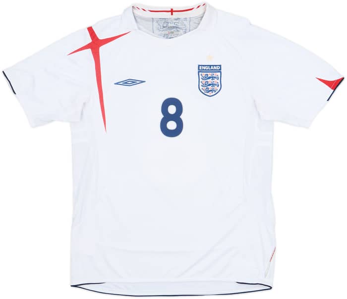 2005-07 England Home Shirt Lampard #8 - 5/10 - (M)