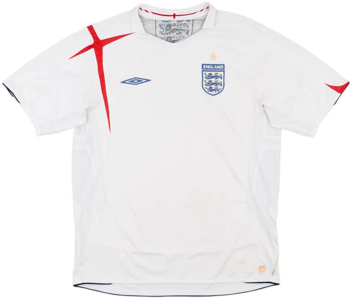 2005-07 England Home Shirt - 5/10 - (L)