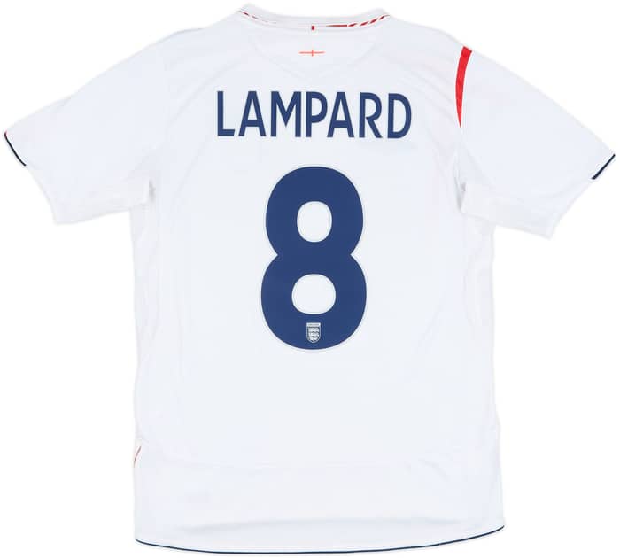 2005-07 England Home Shirt Lampard #8 - 5/10 - (M)