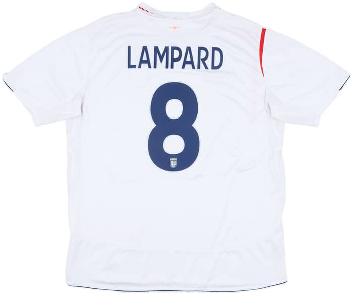 2005-07 England Home Shirt Lampard #8 - 5/10 - (XXL)