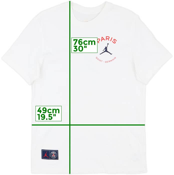 2020-21 Paris Saint-Germain Jordan Leisure Tee - 8/10 - (M)