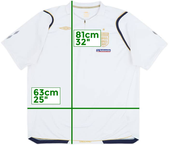 2006-07 England Umbro 1/4 Zip Training Shirt - 7/10 - (XXL)