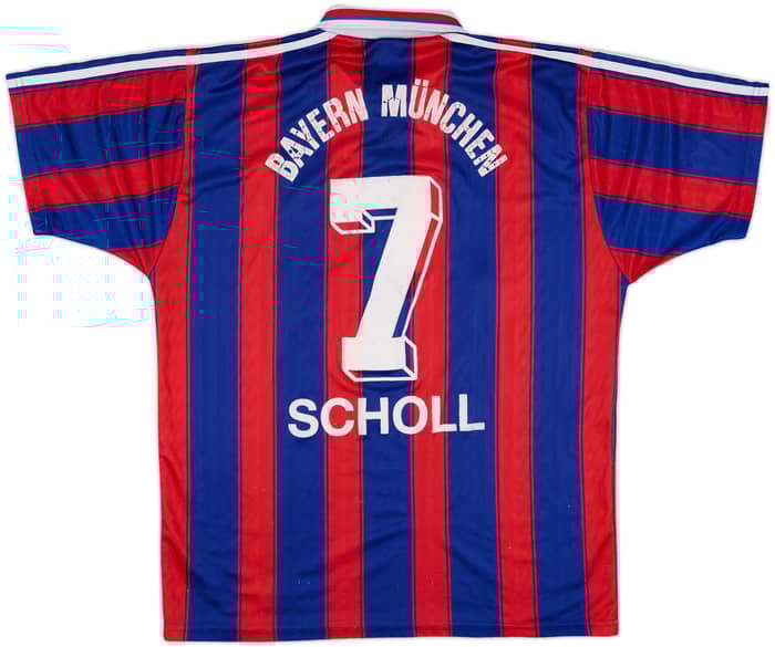1995-97 Bayern Munich Home Shirt Scholl #7 - 5/10 - (L)