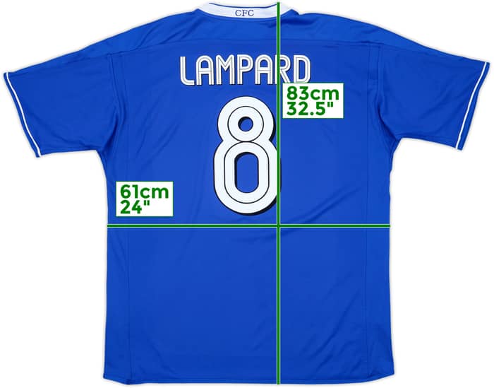 2003-05 Chelsea Home Shirt Lampard #8 - 6/10 - (XL)