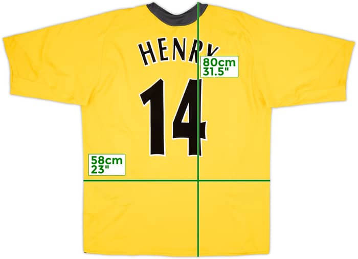 2005-06 Arsenal Away Shirt Henry #14 - 7/10 - (XL)