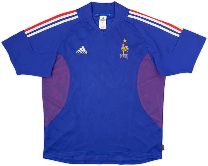 2002-04 France Home Shirt Djorkaeff #6 - 6/10 - (M)