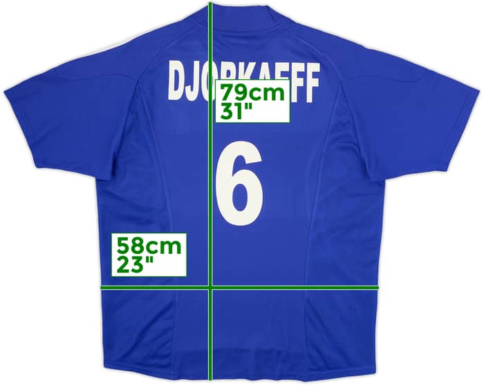 2002-04 France Home Shirt Djorkaeff #6 - 6/10 - (M)