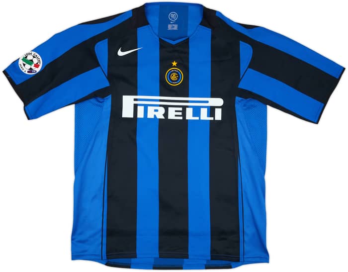 2004-05 Inter Milan Match Issue Home Shirt Davids #8