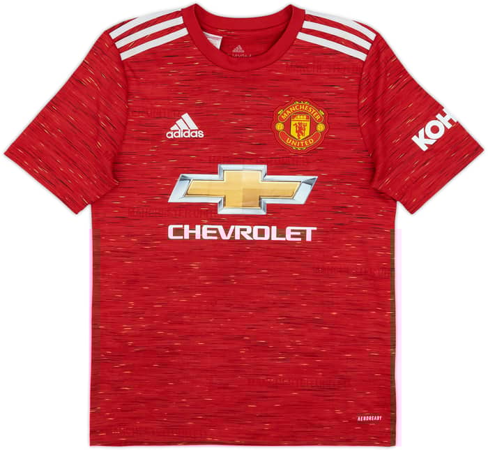 2020-21 Manchester United Home Shirt B.Fernandes #18 - 9/10 - (L.Boys)