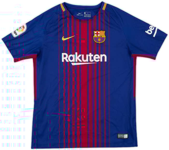 2017-18 Barcelona Home Shirt - 8/10 - (L.Boys)