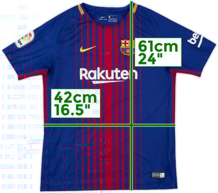 2017-18 Barcelona Home Shirt - 8/10 - (L.Boys)
